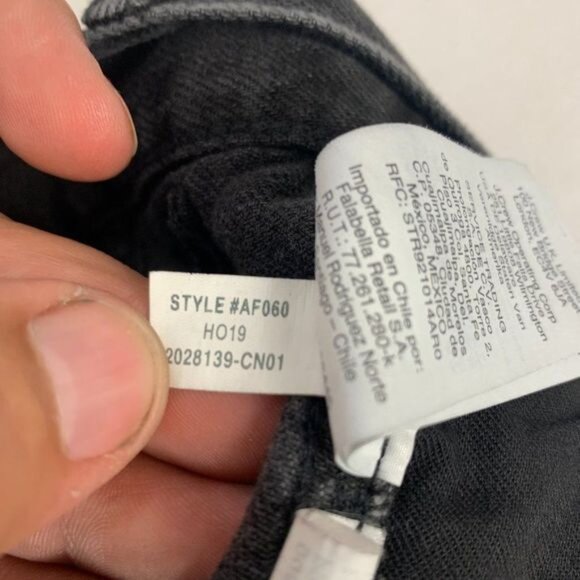 Madewell Womens Black Denim Midi Skirt Size 24 - Picture 8 of 9